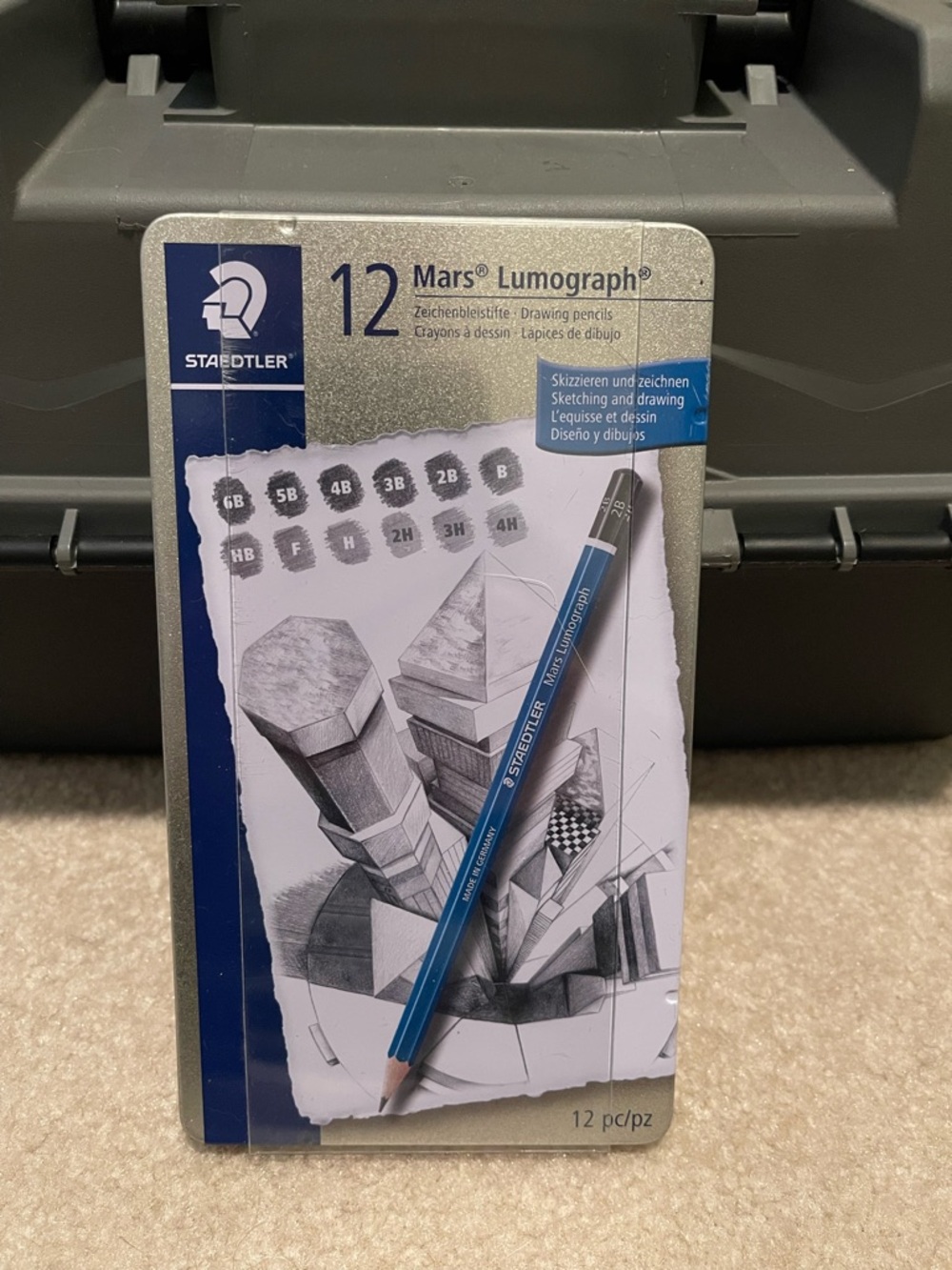 Staedtler Mars Lumograph Drawing Pencils - Blue